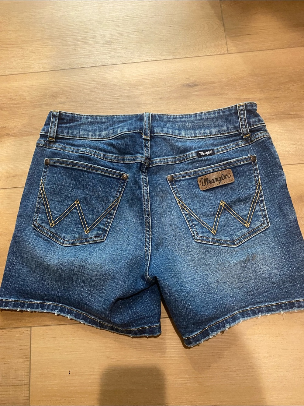 Wrangler Women's Blue Denim Cutoff Shorts